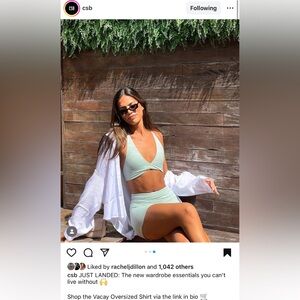 CSB vacay oversized shirt  black